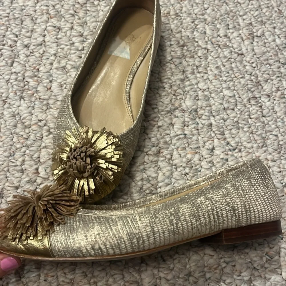 Michael kors gold flats